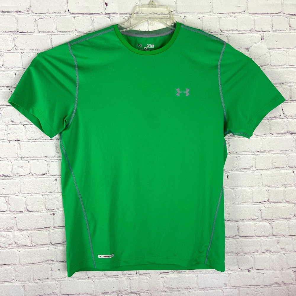Under Armour Men's Green Short Sleeve and Crewneck Lightware Tee. Sz: XL